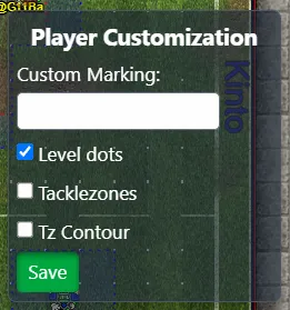 Player Customization example