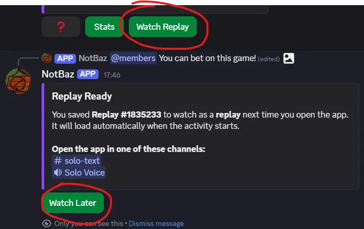 Save replay example