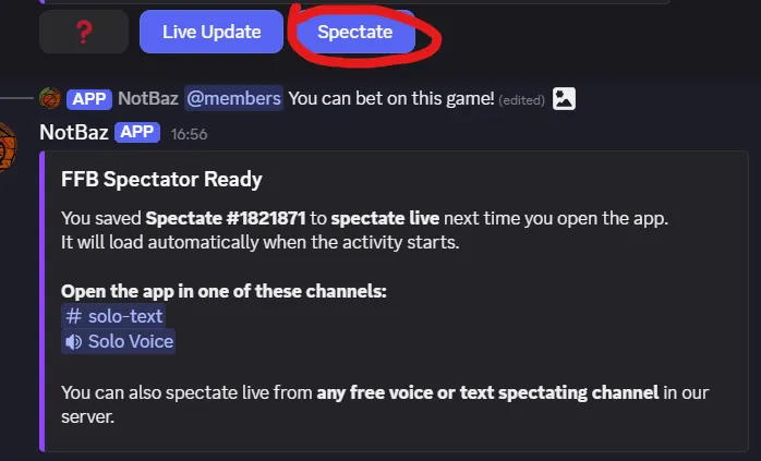 Spectate auto load example
