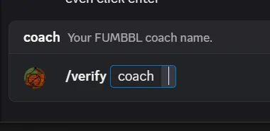 Verify command example