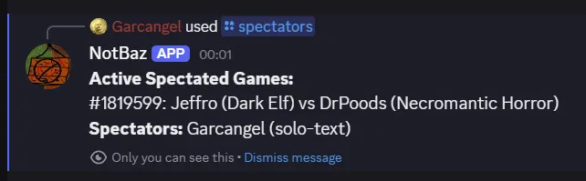 Who is spectating example
